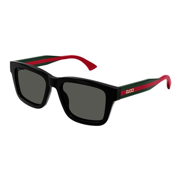 NEW GUCCI UNISEX SUNGLASSES GUCCI GG1869S 001 BLACK GREEN GREY EYEWEAR - Picture 1 of 3